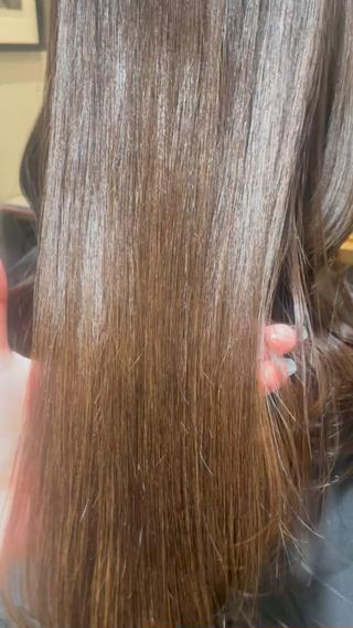 セミロング 田中 志織のヘアスタイル