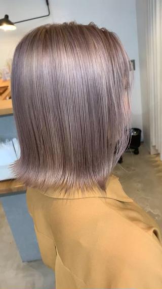 ミディアム カラー 天野 開のヘアスタイル