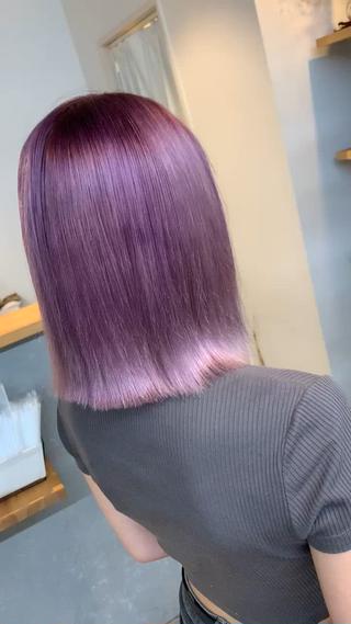 ミディアム カラー 天野 開のヘアスタイル