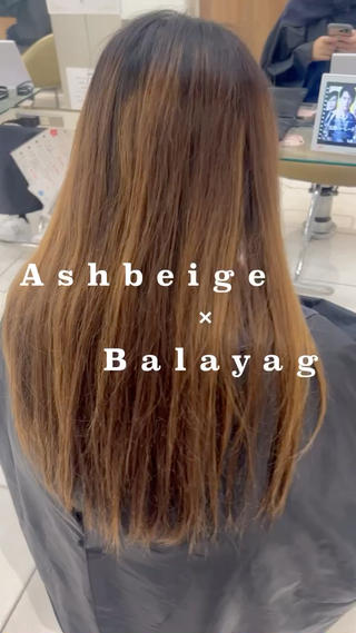 ロング カラー マンスルージュ博多店所属・バレイヤージュ& 高発色カラー/市川のヘアスタイル