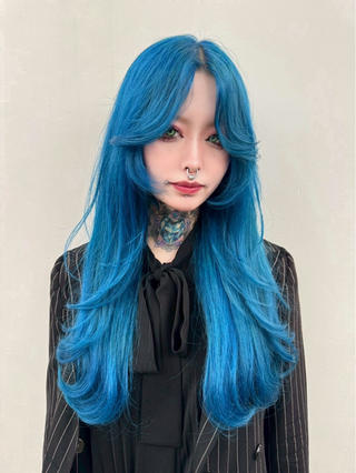 ロング カラー 笠原 健人のヘアスタイル