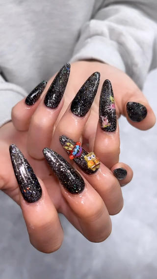 #キャラクターパーツ#ブラックネイル