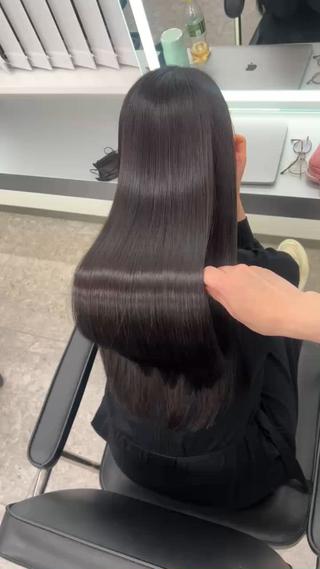 ロング カラー 髪質改善ストレート Kantaのヘアスタイル