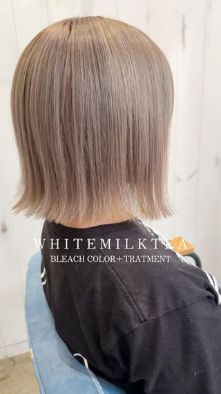 𝑊𝐻𝐼𝑇𝐸 𝑀𝐼𝐿𝐾𝑇𝐸𝐴/透明感◎色落ち◎可愛らしさ◎
2𝐵𝐿𝐸𝐴𝐶𝐻