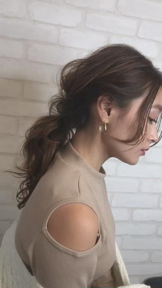 ミディアム カラー パーマ ヘアアレンジ キッズ ネイル マツエク・マツパ premier modelsのヘアスタイル