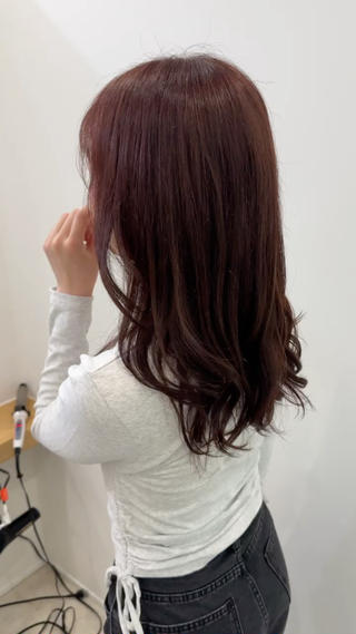 セミロング カラー レイヤー/ナチュラル 💐nao.のヘアスタイル