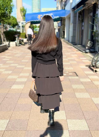 ロング カラー 髪質改善 赤み消しカラー山本のヘアスタイル