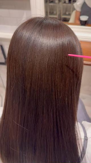 ロング パーマ 大谷 静瑠のヘアスタイル