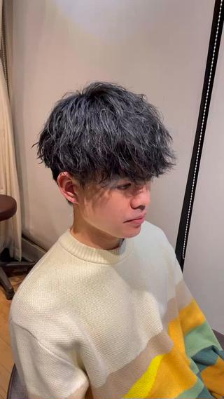 縦落ちツイストスパイラルパーマ 