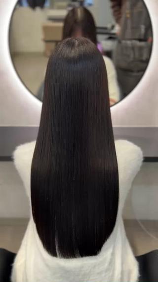 新宿/美髪髪質改善/美髪縮毛矯正/ロング/髪質改善/縮毛矯正/韓国風