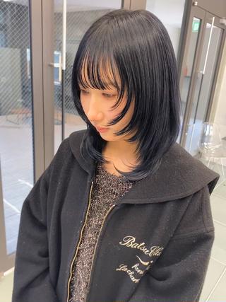 ミディアム カラー ショート✨美髪矯正✨ wasaiのヘアスタイル