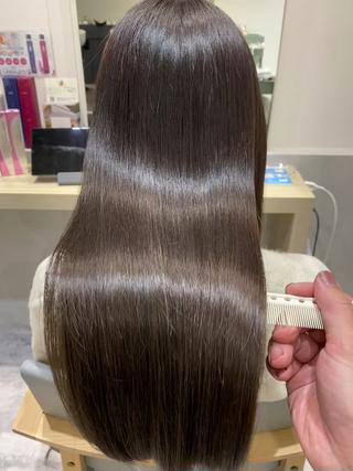髪質改善 グレージュカラー