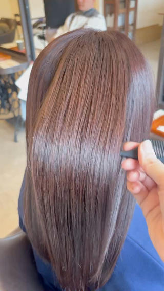 ロング 山下ちひろ ／髪質改善カラーのヘアスタイル