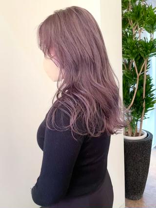 色落ちまで計算したラベンダーグレージュ 