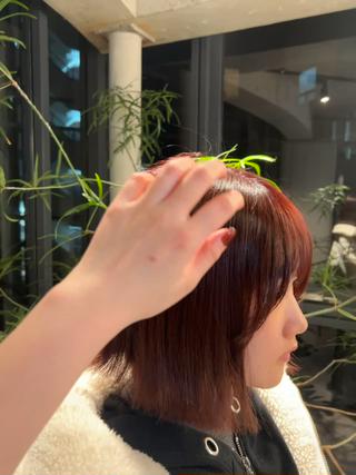 ショート カラー yuri/中目黒 /レイヤー/ボブのヘアスタイル