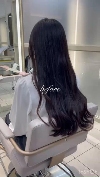 ロング 𝐑𝐞𝐨/透明感 𝐜𝐨𝐥𝐨𝐫のヘアスタイル