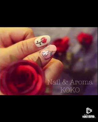 個性派ネイル／ネイティブネイル／ターコイズネイル／手書きアート／オリジナルデザイン／フリーデザイン 