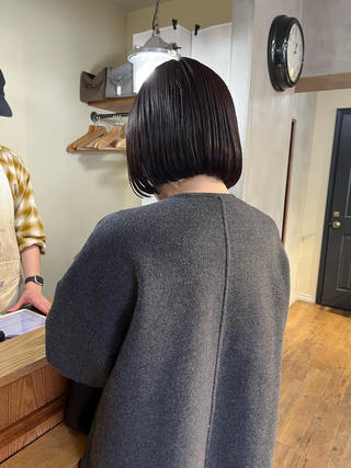 ショート 薬院:今泉/上川美幸 ボブ/顔周りレイヤーのヘアスタイル