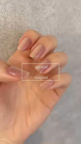 #マグネットネイル#春ネイル 