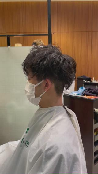 ショート パーマ メンズ 髙田 千華 髪質改善ストレートのヘアスタイル