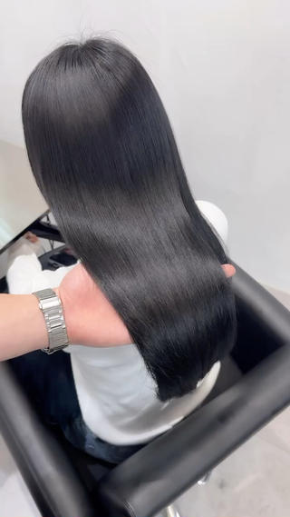 ロング 髪質改善×縮毛矯正 Core 片山健太のヘアスタイル