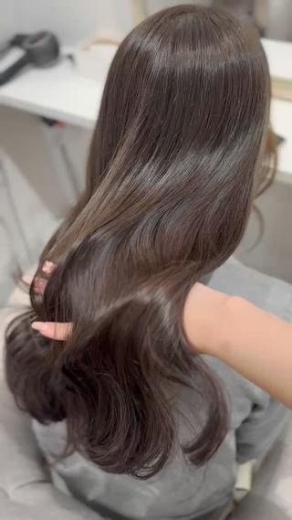 ロング カラー 赤み無し柔らかカラー 【梅田】madokaのヘアスタイル