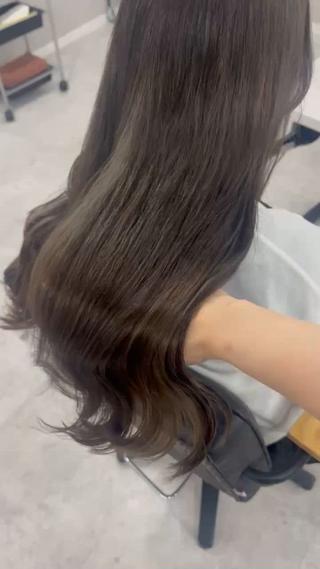 ロング カラー 赤み無し柔らかカラー 【梅田】madokaのヘアスタイル