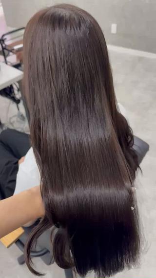 ロング カラー 赤み無し柔らかカラー 【梅田】madokaのヘアスタイル