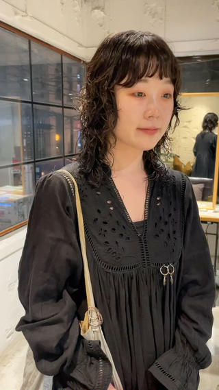 ウルフパーマ×秋艶カラー 