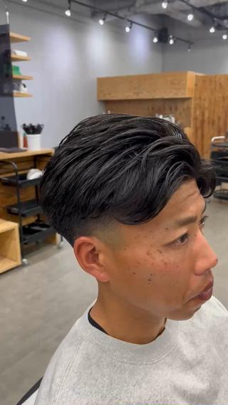 リバースパーマ 1.5mmフェード 