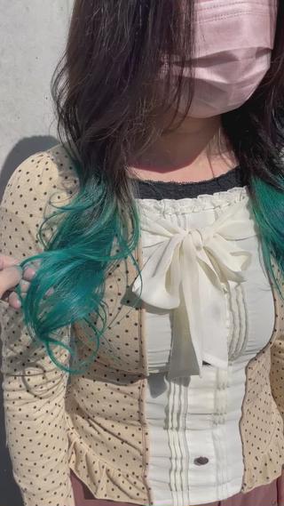 ミディアム カラー インナーカラー 推し ブリーチ  髪質改善のヘアスタイル