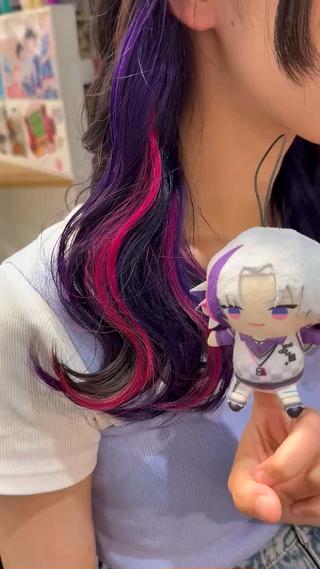 にじさんじ 不破湊 推しカラー インナーカラー ケアブリーチ ミディアム パープル ラベンダー ピンク 