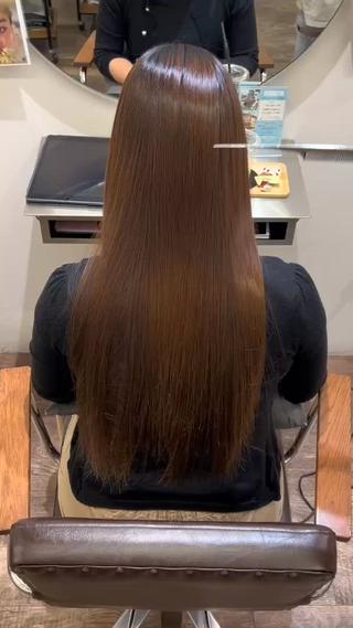 ロング 岡本 蒼奈のヘアスタイル