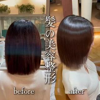ショート 美髪縮毛矯正🩶 髪質改善/Shinaのヘアスタイル