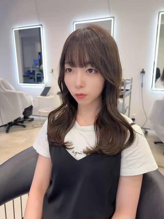 トレンド韓国レイヤーカットでナチュラルくびれ巻き️ 