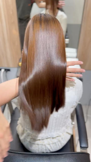 髪質改善ストレートで自分史上最高の艶髪