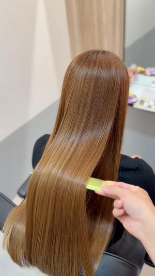 髪質改善ストレートで自分史上最高の艶髪