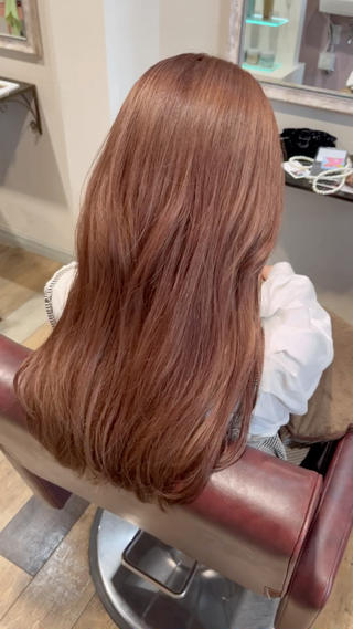 ブリーチ×オレンジカラー 