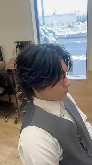 ミディアム 渡邉 悠作のヘアスタイル