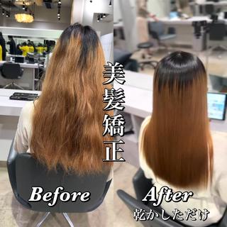 ロング 【美髪矯正特化】 ズケヤマのヘアスタイル