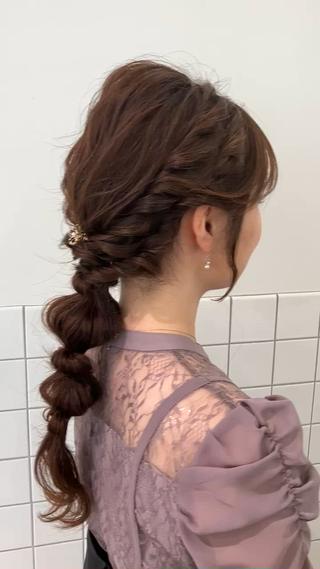ロング 髪質改善/艶カラー 縮毛矯正/みほのヘアスタイル