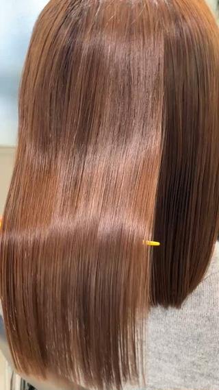 ツヤと潤いが甦る高濃度水素カラーとシルクトリートメント。
 