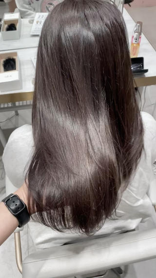 グレージュカラー/グレージュ/パープルカラー/ブリーチカラー/暗めカラー/髪質改善/トリートメント 