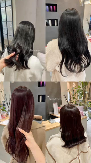 暗めでも透明感たっぷりの人気カラーまとめ
トリートメントも一緒にするとより艶髪に️