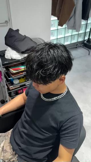 パーマ メンズ メンズ特化 高森蓮のヘアスタイル