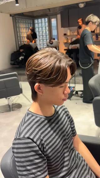 パーマ メンズ メンズ特化 ulus高森蓮のヘアスタイル