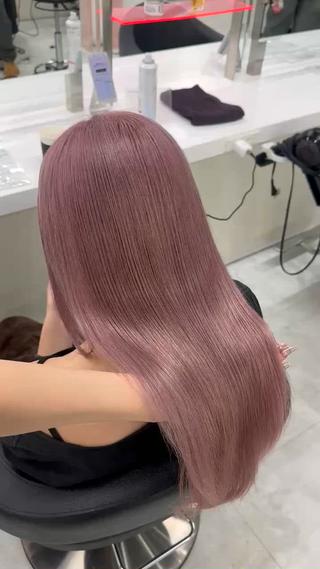 セミロング 韓国ガーリー🤍ハイ トーン🤍Ayanaのヘアスタイル