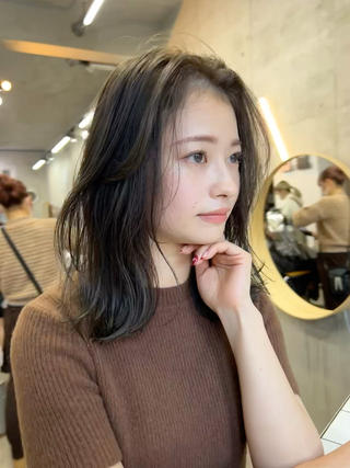 ミディアム 🤎𝐌𝐚𝐨⌇ お悩み解決美容師🤎のヘアスタイル