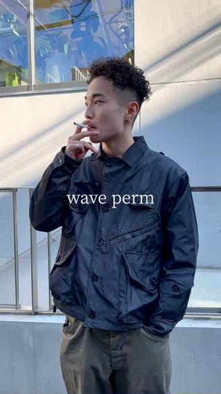 フェード×パーマ　フェード　フェードカット　パーマ　ウェーブパーマ　メンズ　メンズカット　メンズパーマ 