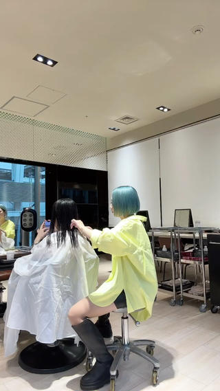 ロング SHION/銀座 まとまるカット🩵のヘアスタイル